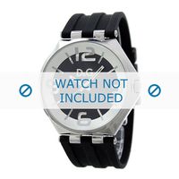 Dolce & Gabbana horlogeband DW0582 Rubber Zwart - thumbnail