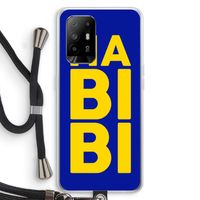 Habibi Blue: Oppo A94 5G Transparant Hoesje met koord
