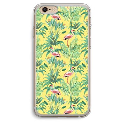 Flamingo party: iPhone 6 Plus / 6S Plus Transparant Hoesje