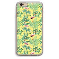 Flamingo party: iPhone 6 Plus / 6S Plus Transparant Hoesje
