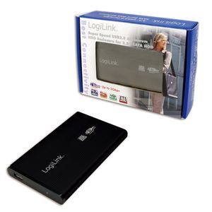 LogiLink UA0106 behuizing voor opslagstations Zwart 2.5" Stroomvoorziening via USB