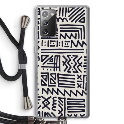 Marrakech print: Samsung Galaxy Note 20 / Note 20 5G Transparant Hoesje met koord