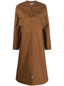 Jil Sander robe mi-longue à poches cargo - Marron