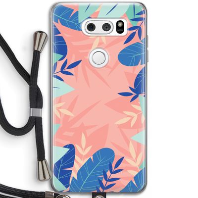 Tropisch: LG V30 Transparant Hoesje met koord