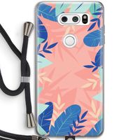 Tropisch: LG V30 Transparant Hoesje met koord Tropisch: LG V30 Transparant Hoesje met koord