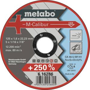 Metabo M-Calibur 616286000 Doorslijpschijf recht 125 mm 25 stuk(s) RVS