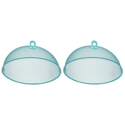 2x Vliegen/insecten eten/voedsel bescherm kap