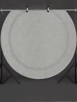 Karpet24 Sisal - Modern Laagpolig Vloerkleed voor Binnen & Buiten in Grijs-Ø 120 cm rond