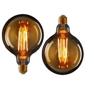 LED lampjes Retro E27 fitting 2W - 2x - gloeidraad- sfeerlampen - designlampen -120 x 80 mm