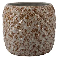 Pot eliah d16h15cm creme