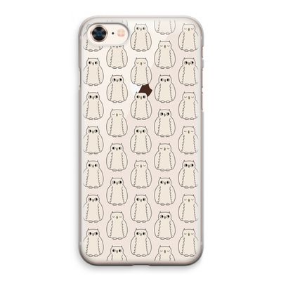 Uilen: iPhone 8 Transparant Hoesje