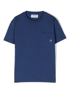 DONDUP KIDS t-shirt à plaque logo - Bleu