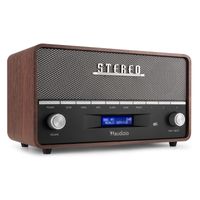 Retourdeal - Audizio Corno retro DAB+ radio met Bluetooth - Stereo
