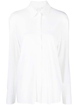 Norma Kamali chemise à col pointu - Blanc