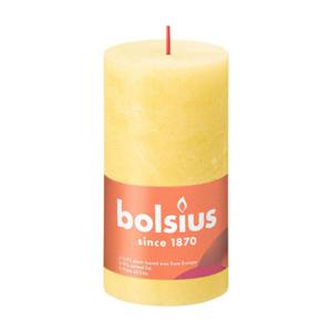 Bolsius Stompkaars Rustiek 13x6,8 cm Sunny Yellow