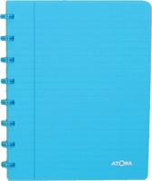 Atoma Trendy schrift, ft A5, 144 bladzijden, geruit 5 mm, transparant turkoois