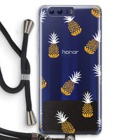 Ananasjes: Honor 9 Transparant Hoesje met koord