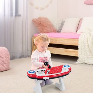 37 Toets Digitale Piano voor Kinderen Draagbaar Piano Speelgoed 48 x 20 x 38 cm Rood