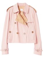 Burberry trench à coupe courte - Rose