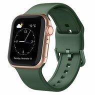 Soft siliconen bandje met gespsluiting - Dennengroen - Geschikt voor Apple Watch 38mm / 40mm / 41mm / 42mm Soft siliconen bandje met gespsluiting - Dennengroen - Geschikt voor Apple Watch 38mm / 40mm / 41mm / 42mm
