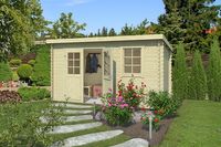 Outdoor Life Amira Blokhut 380x175 cm 28 mm vuren blank- Lessenaarsdak- Onbehandeld vurenhout- Outdoor Life Outdoor Life Amira Blokhut 380x175 cm 28 mm vuren blank- Lessenaarsdak- Onbehandeld vurenhout- Outdoor Life