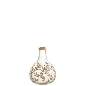 J-Line vaas Tarwe - glas - goud|transparant