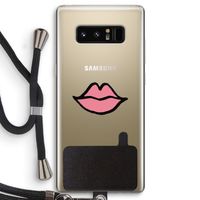 Kusje: Samsung Galaxy Note 8 Transparant Hoesje met koord