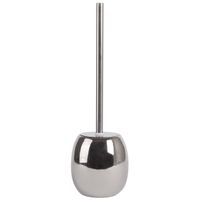 MSV Toilet/WC-borstel houder Kymi - keramiek - zilver - 39 cm   - - thumbnail