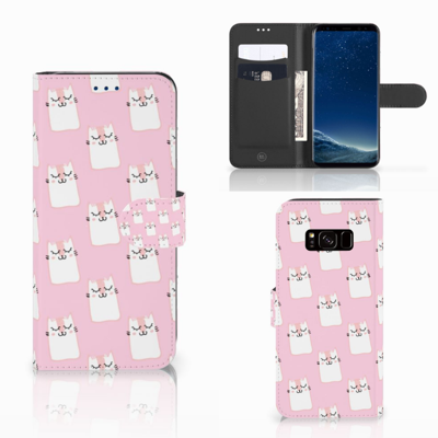 Samsung Galaxy S8 | Telefoonhoesje | Met pasjeshouder | Sleeping Cats