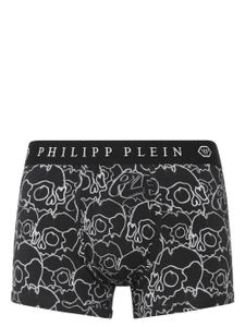 Philipp Plein boxer à imprimé tête de mort - Noir