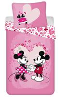 Disney Mickey & Minnie Mouse Dekbedovertrek love roze- Eenpersoons - 140 x 200 cm - Polyester - thumbnail