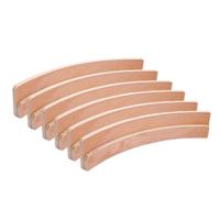 Longfield Games dubbele speelkaarthouder - 6x - 35 cm - hout - kaarten standaard - houder voor speel