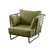 Taiyo loungestoel aluminium black/emerald green Yoi - Yoi