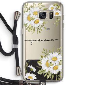 Daisies: Samsung Galaxy S7 Transparant Hoesje met koord