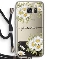 Daisies: Samsung Galaxy S7 Transparant Hoesje met koord