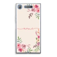 Rozen: Sony Xperia XZ1 Transparant Hoesje