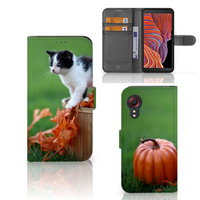 Samsung Galaxy Xcover 5 Telefoonhoesje met Pasjes Kitten