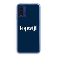 Topwijf Navy: Xiaomi Redmi 9T Transparant Hoesje