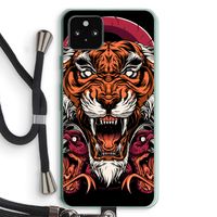 Tiger and Rattlesnakes: Pixel 5a 5G Transparant Hoesje met koord