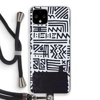 Marrakech print: Pixel 4 Transparant Hoesje met koord