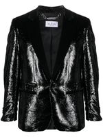 Philipp Plein metallic-effect single-breasted blazer - Noir - thumbnail