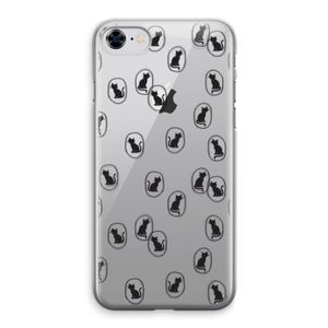 Miauw: iPhone 8 Transparant Hoesje