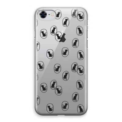 Miauw: iPhone 8 Transparant Hoesje