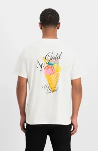 In Gold We Trust The Cream T-Shirt Heren Wit - Maat XS - Kleur: Wit | Soccerfanshop