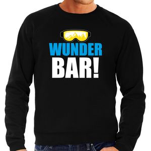 Apres ski trui Wunderbar zwart heren - Wintersport sweater - Foute apres ski outfit