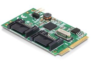 DeLOCK MiniPCIe I/O PCIe 2xSATA 6Gb/s controller