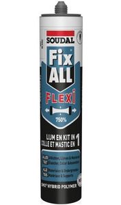 Soudal Fix - All Flexi | Lijm- en voegkit | Beige | 290 ml - 106324