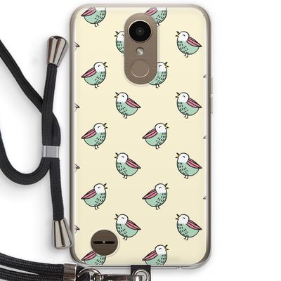 Vogeltjes: LG K10 (2017) Transparant Hoesje met koord