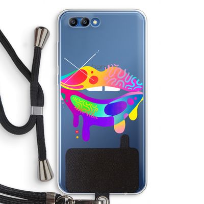 Lip Palette: Honor 10 Transparant Hoesje met koord
