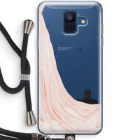 Peach bath: Samsung Galaxy A6 (2018) Transparant Hoesje met koord